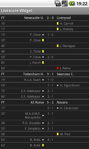 Football Livescore Widget