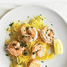 Roasted Shrimp with Spaghetti Squash