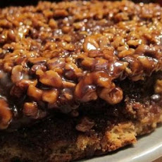Caramel-Walnut Upsidedown Banana Cake