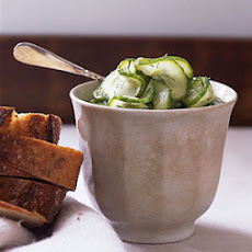 Quick Cucumber Pickles with Rye Bread and Cheese