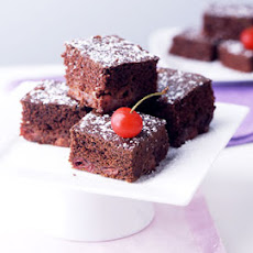 Chocolate Cherry Cake Squares