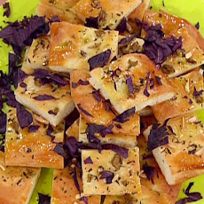 Foccacia with Savory and Olives
