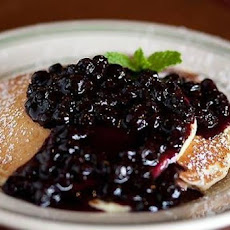 Buttermilk Pancakes with Blueberry Compote
