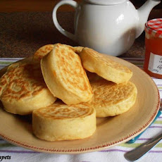 Old Fashioned Home-Made English Crumpets for Tea-Time