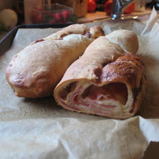 Calzone With Ham, Salami, Cheese