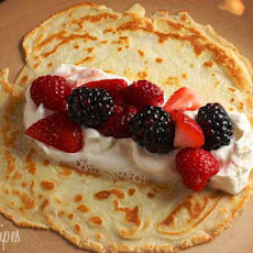 Czech Crepes with Berries and Cream