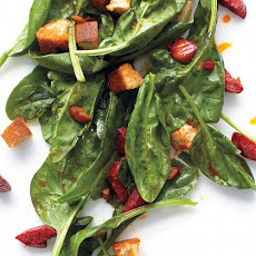 Warm Spinach and Chorizo Salad