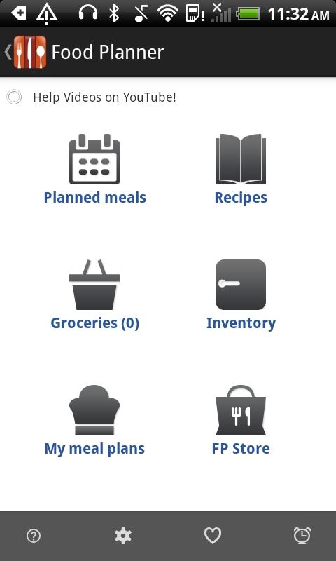 Android application Food Planner Pro Module screenshort