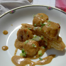 Classic Coquille St. Jacques on Bacon Pastry