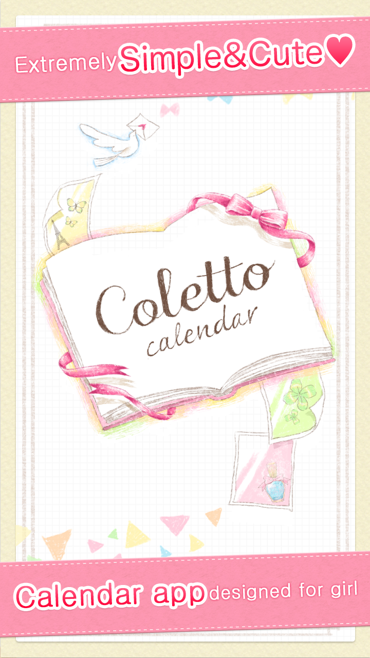 Android application Coletto calendar~Cute diary screenshort
