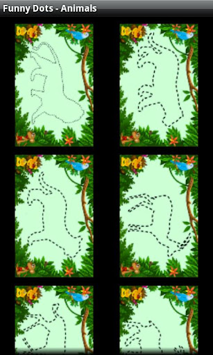 面白いドット - 動物