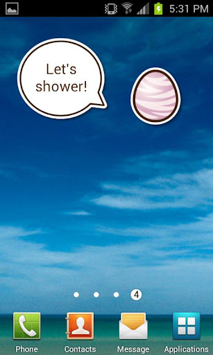 StarPet Clock Widget - Purple