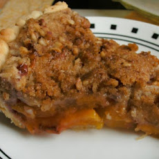 Peach Pie With Almond-Pecan Streusel