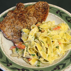 Pork With Garlic Cream Sauce
