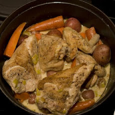 Chicken in Riesling (Coq Au Vin Blanc)