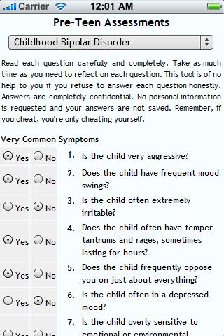 Pre-Teen Assessments