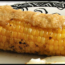 Barbecued Corn With Roasted Garlic Butter - BBQ