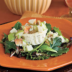Savory Blue Cheesecakes With Waldorf Salad