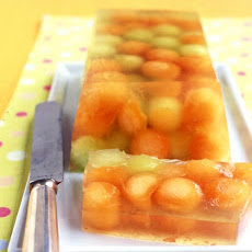 Cantaloupe and Honeydew Gelatin