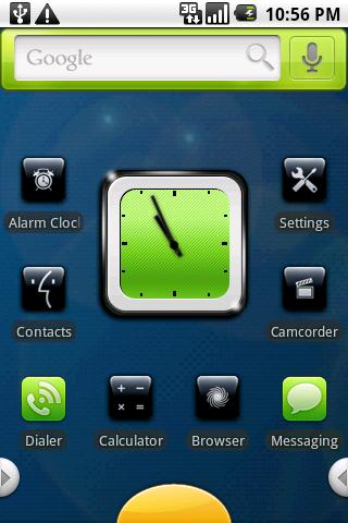 【免費個人化App】Black+Green: PandaHome Theme-APP點子