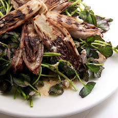 Grilled Endive & Watercress Salad with a Blue Cheese Vinagrette