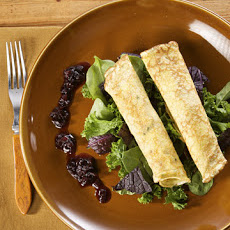 Herb Crepes with Wild Mushrooms