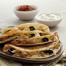 Chicken-Olive Quesadillas