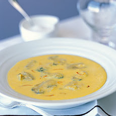 Poached Oysters in Fennel-Saffron Soup