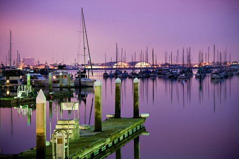 Boat Harbor Wallpaper