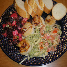 Lemony Linguine With Scallops & Shrimp