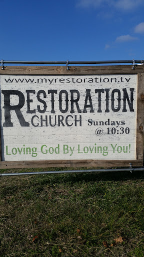 Restoration Church sign