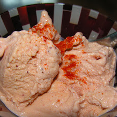 Strawberry red pepper ice cream