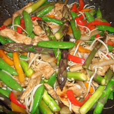 Stir-Fried Pork in Plum and Soy Sauce