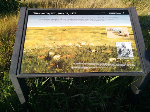 Wooden Leg Hill Plaque, Little Bighorn Battlefield 