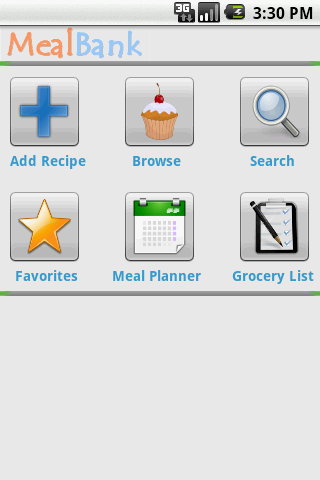 MealBank Pro:Recipes-> Grocery