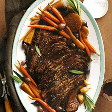 Braised Brisket with Carrots, Garlic, and Parsnips