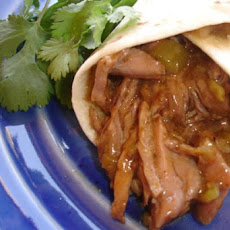 Green Chili Beef Burritos