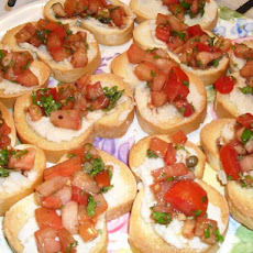 White Bean Pate with Tomato Relish
