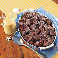Chocolate Bread Pudding with Whiskey Sauce