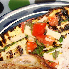 Grilled Zucchini With Caprese Salsa