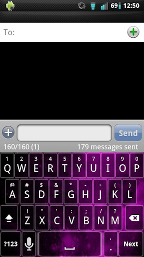 Pink Galaxies Keyboard Skin