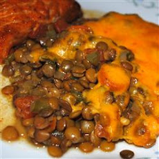 Baked Lentils with Cheese