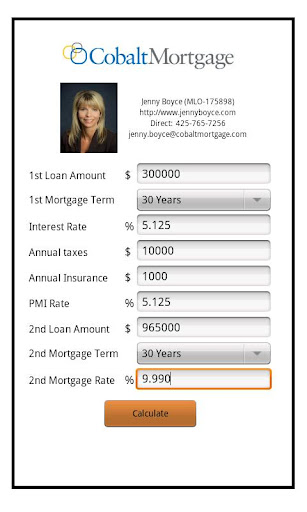 Jenny Boyce's Mortgage Calcula