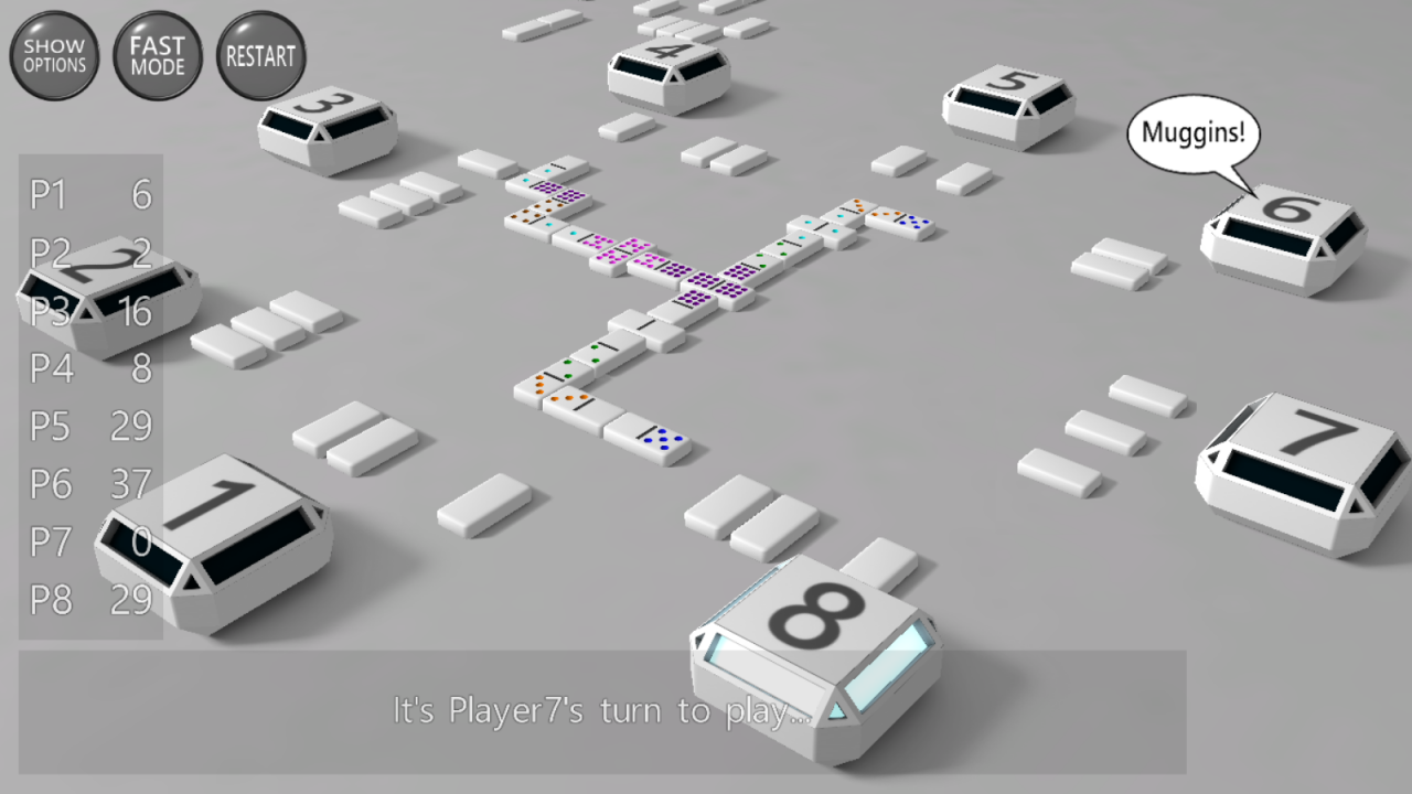 Android application 3D Dominoes screenshort