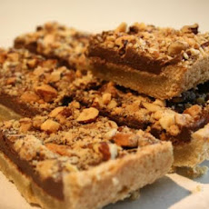 Mocha-Walnut Bars With Dark Chocolate Ganache