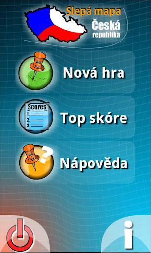 Slepá mapa ČR - BETA