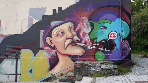 Smoking Guys Streetart