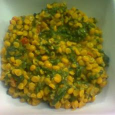 Chana Dal (Yellow Lentils) With Spinach