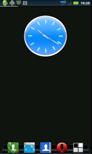 Blue Clock Widget