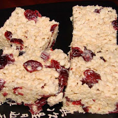 Cranberry Rice Krispies Squares
